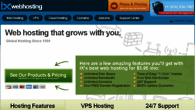 What Ixwebhosting.com website looked like in 2017 (6 years ago)