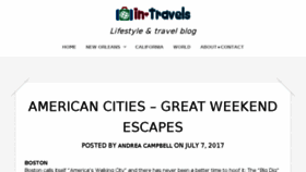 What In-travels.com website looked like in 2017 (6 years ago)