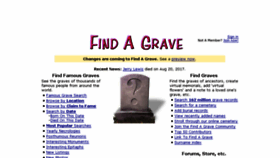What Image2.findagrave.com website looked like in 2017 (6 years ago)