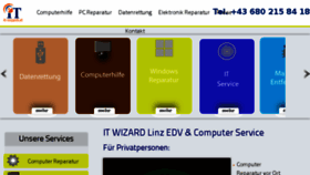 What It-wizard.at website looked like in 2017 (6 years ago)