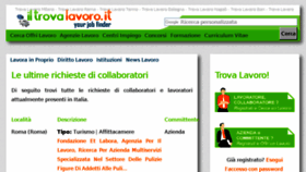 What Iltrovalavoro.it website looked like in 2017 (6 years ago)