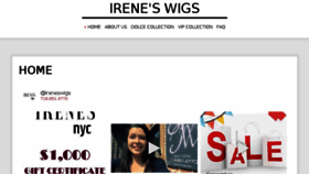 What Ireneswigs.com website looked like in 2017 (6 years ago)