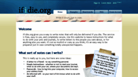 What Ifidie.org website looked like in 2017 (6 years ago)