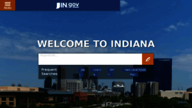 What Indiana.gov website looked like in 2017 (6 years ago)