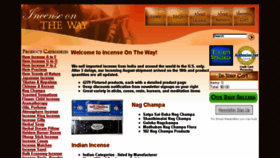 What Incenseontheway.com website looked like in 2017 (6 years ago)