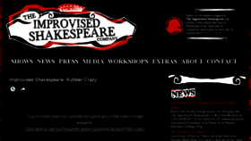 What Improvisedshakespeare.com website looked like in 2017 (6 years ago)