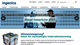 What Ingenics.de website looked like in 2017 (7 years ago)