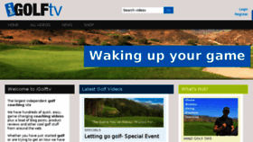 What Igolftv.com website looked like in 2017 (6 years ago)