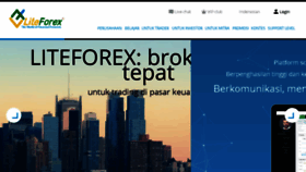 What Indonesia-liteforex.com website looked like in 2017 (6 years ago)