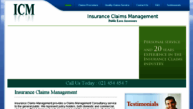 What Insuranceclaimsmanagement.ie website looked like in 2017 (6 years ago)