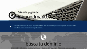 What Inboundmarketer.es website looked like in 2017 (6 years ago)