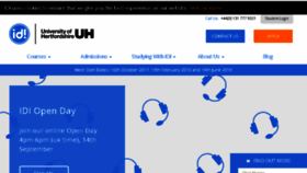 What Idesigni.co.uk website looked like in 2017 (6 years ago)
