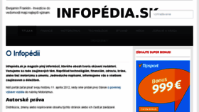 What Infopedia.sk website looked like in 2017 (6 years ago)