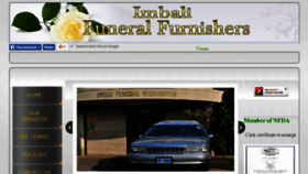 What Imbalifunerals.co.za website looked like in 2017 (6 years ago)