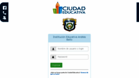 What Ieandresbello.ciudadeducativa.com website looked like in 2017 (6 years ago)