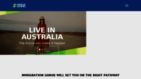 What Immigrationgurus.com.au website looked like in 2017 (6 years ago)