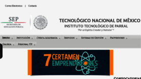 What Itparral.edu.mx website looked like in 2017 (6 years ago)