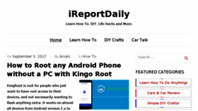 What Ireportdaily.com website looked like in 2017 (6 years ago)
