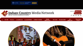 What Indiancountrymedianetwork.com website looked like in 2017 (6 years ago)