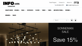 What Infolighting.com website looked like in 2017 (8 years ago)