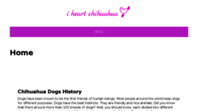 What Iheartchihuahua.com website looked like in 2017 (6 years ago)