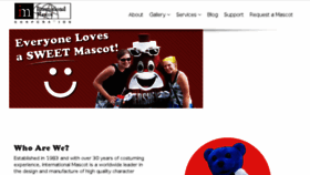 What Internationalmascot.com website looked like in 2017 (6 years ago)