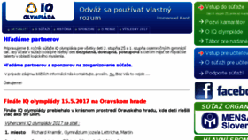 What Iqolympiada.sk website looked like in 2017 (6 years ago)