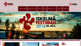 What Iskelmafestivaali.fi website looked like in 2017 (6 years ago)