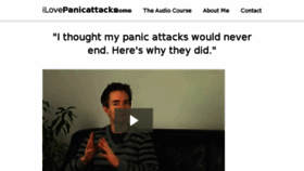 What Ilovepanicattacks.com website looked like in 2017 (6 years ago)