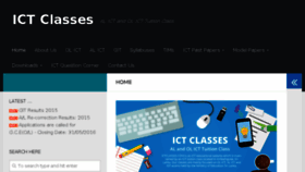 What Ictclasses.com website looked like in 2017 (6 years ago)