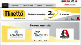 What Imobiliariaminetto.com.br website looked like in 2017 (6 years ago)
