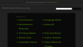 What Illustrated-history.org website looked like in 2017 (6 years ago)