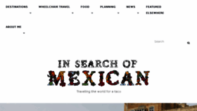 What Insearchofmexican.com website looked like in 2017 (6 years ago)