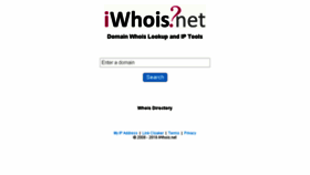 What Iwhois.net website looked like in 2017 (6 years ago)