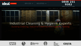 What Idealcleaningco.co.uk website looked like in 2017 (6 years ago)