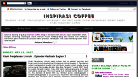 What Inspirasicoffee.com website looked like in 2017 (6 years ago)