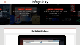 What Infogalaxy.in website looked like in 2017 (6 years ago)