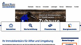 What Immobilienbuero-sabine-hahn.de website looked like in 2017 (6 years ago)