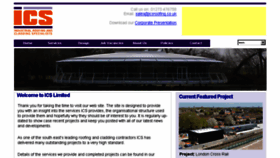 What Icsroofing.co.uk website looked like in 2017 (6 years ago)