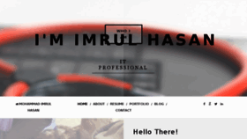 What Imrul.net website looked like in 2017 (8 years ago)