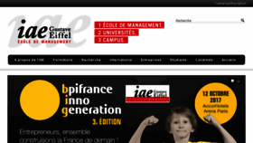 What Iae-eiffel.fr website looked like in 2017 (7 years ago)