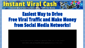 What Instantviralcash.com website looked like in 2017 (6 years ago)