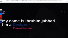 What Ibrahimjabbari.com website looked like in 2017 (6 years ago)
