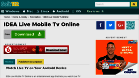 What Idea-mobile-tv-live-tv.soft112.com website looked like in 2017 (6 years ago)