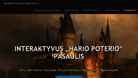 What Interaktyvus.hogvartsas.lt website looked like in 2017 (6 years ago)