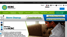 What Iicrc.org website looked like in 2017 (8 years ago)