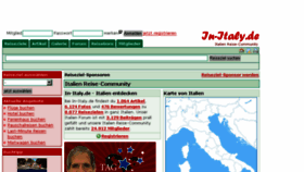 What In-italy.de website looked like in 2017 (6 years ago)
