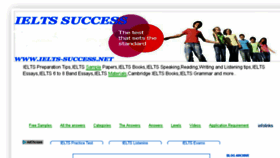 What Ielts-success.net website looked like in 2017 (6 years ago)