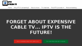 What Iptvstreamtv.com website looked like in 2017 (6 years ago)