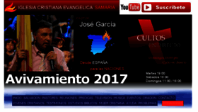 What Iglesiasamaria.org website looked like in 2017 (7 years ago)